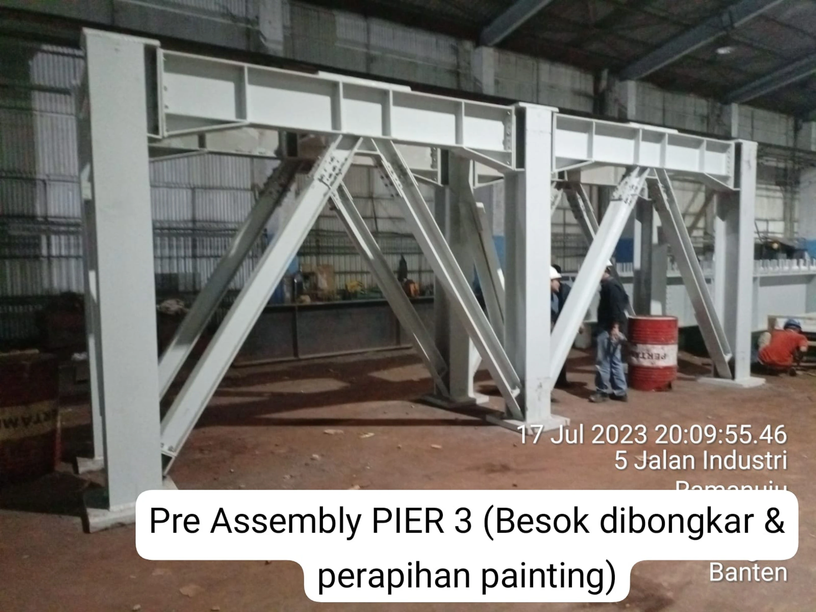 Proyek Fabrikasi Jembatan Ferrary Luwu Timur - PHIBA JAYA ABADI - ICUK POERNOMO